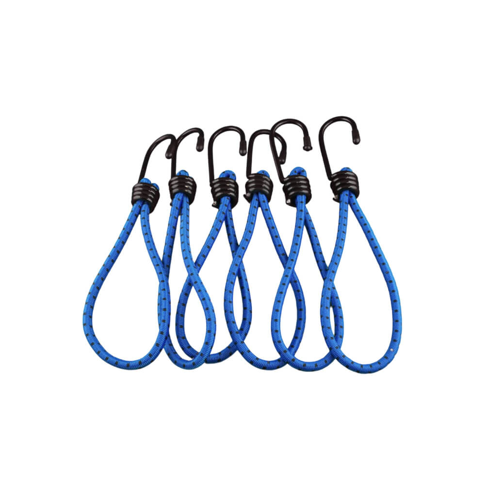 สายรัดยางยืดแบบห่วง ECSAI ตะขอเหล็ก ขนาด 6 มม. ยาว 15 ซม. สีน้ำเงิน-ดำ (แพ็ค 6 ชิ้น)_8